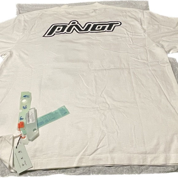 Off-White Mona Lisa Short-Sleeve Over Tee 'White/Black' - Picture 4 of 13